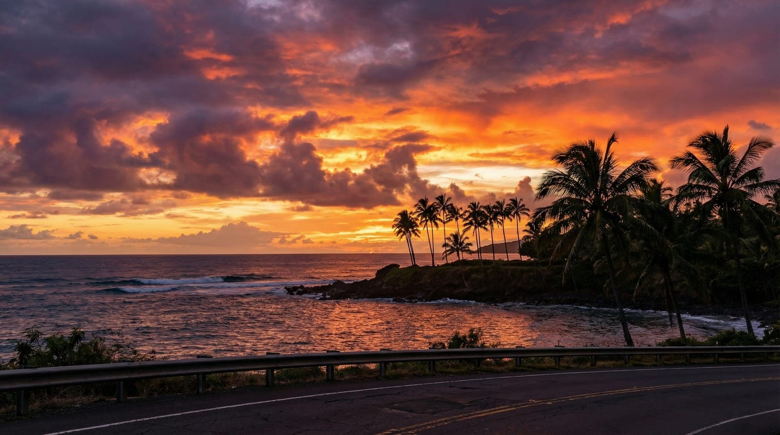 Hawaii scenic coastline for car rental
